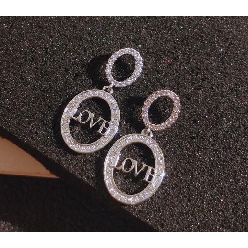 Bông tai hình học đá siêu lấp lánh MẪU HOT hàng quảng châu