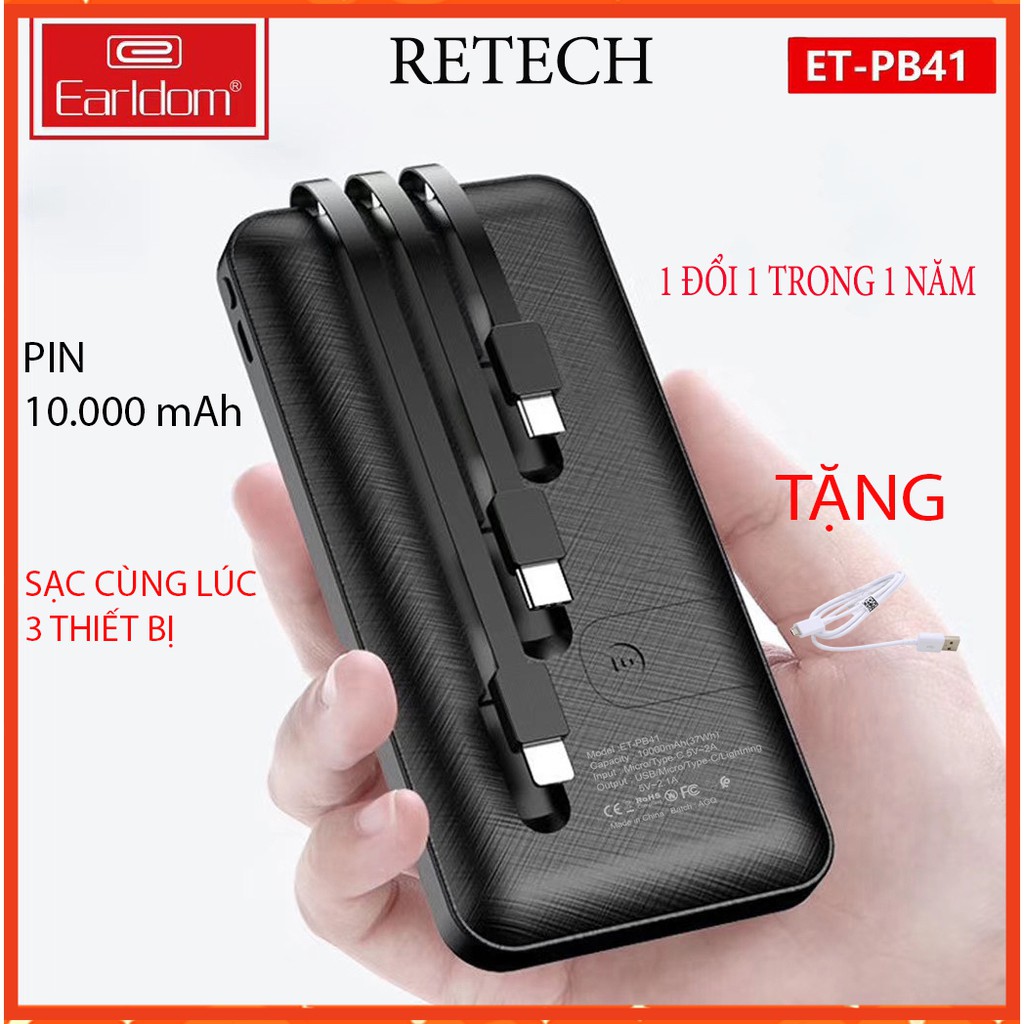 Pin sạc dự phòng EARLDOM PowerCore Select 10000mAh - PB41