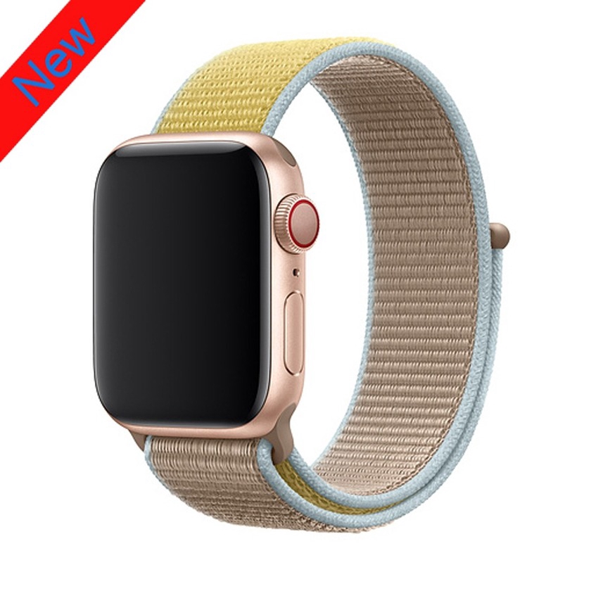 Dây Đeo Nylon Cho Đồng Hồ Thông Minh Apple Watch Series 7 6 SE 5 4 3 2 1 iWatch 41mm 45mm 44mm 40mm 42mm 38mm