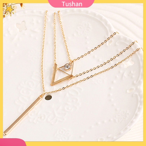 Vòng cổ nữ nhiều lớp đính ngọc trai giả sang trọng