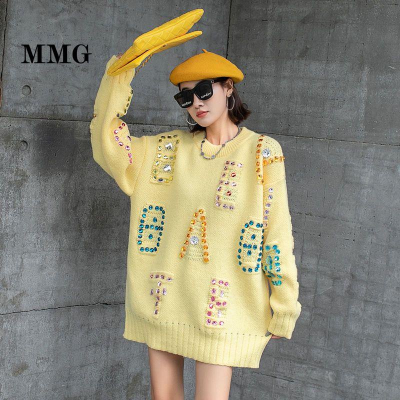 Áo Sweater Dệt Kim Dáng Rộng In Chữ Phong Cách Thái Lan Cá Tính Cho Nữ