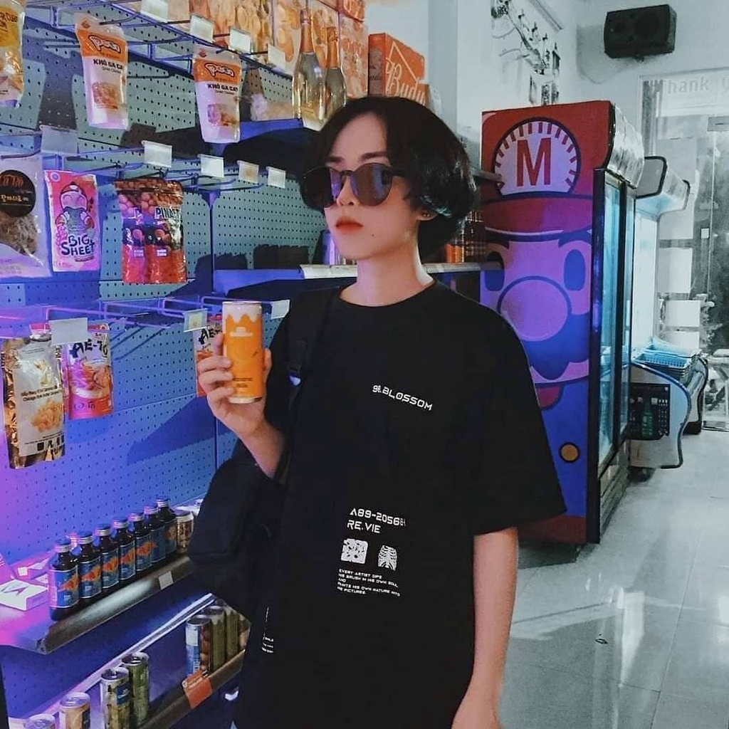 Áo Thun Unisex 98.Blossom RIB & ROSE TEE 100% Cotton -  Local Brand