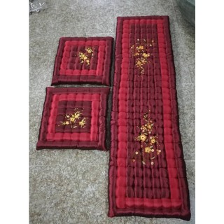 [Shopee giá rẻ] Bộ thảm trải ghế múi mẫu hoa mai, hoa đào 2020 (Nệm dải ghế hàng đẹp)