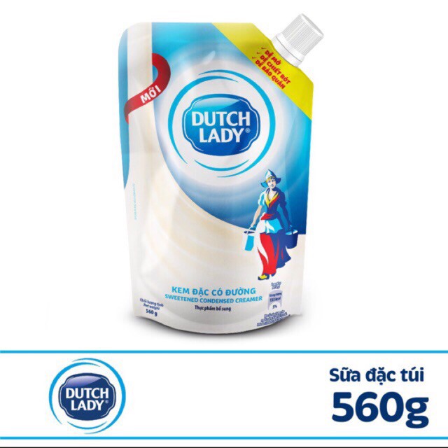 Sữa đặc có đường Dutch Lady Blue túi thông minh - 560g - CDU001