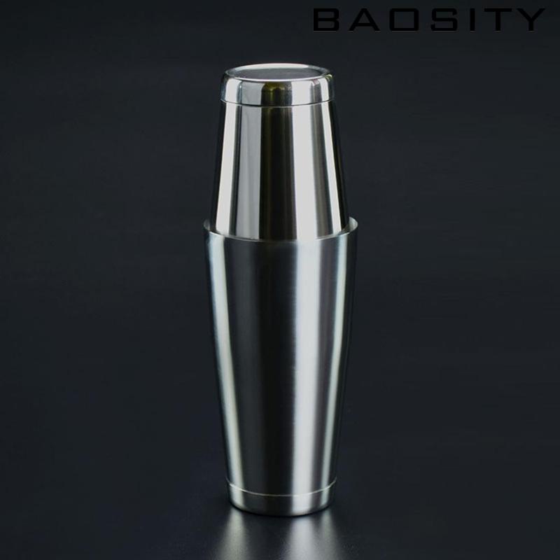 Boston Shaker Boston Tin 800ml & 500ml Set Bar Cocktail Equipment Silver