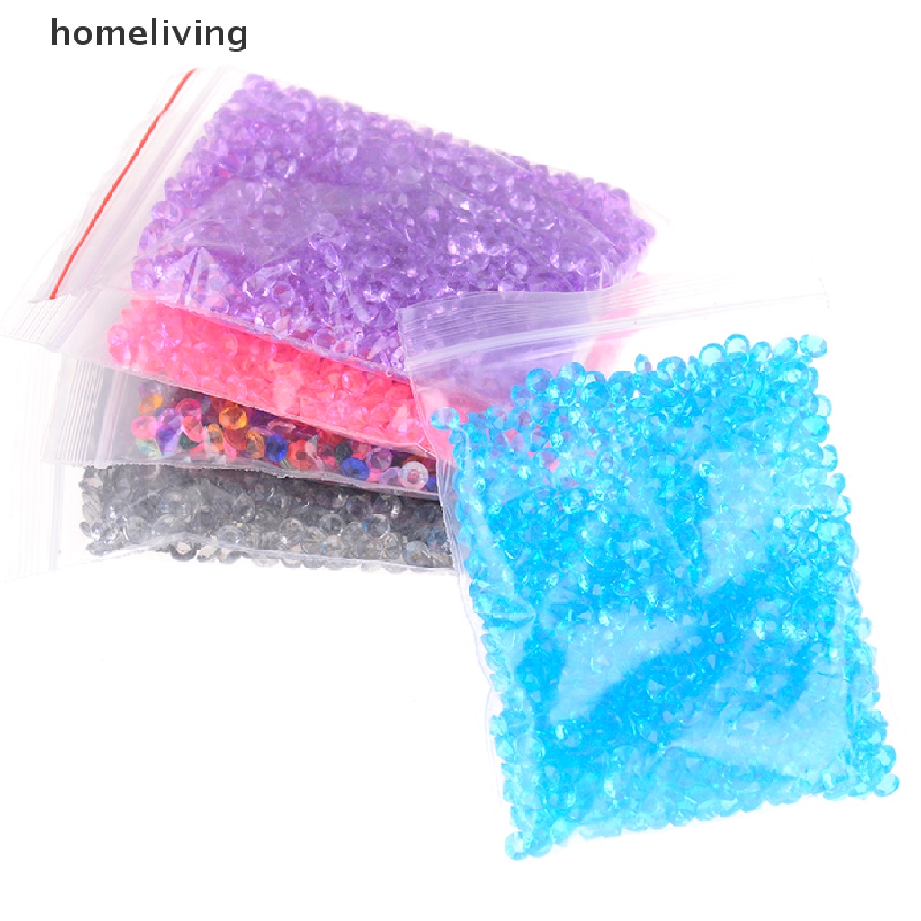 1000 Hạt Cườm Tinh Thể Kim Cương 4mm Trang Trí Bàn Tiệc Cưới