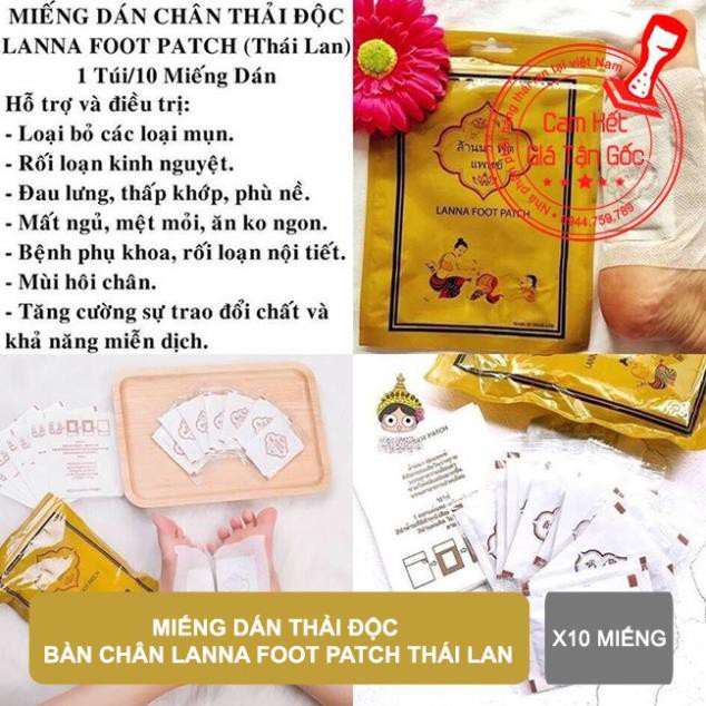 Miếng dán thải độc bàn chân Lanna Foot Patch Thái Lan | BigBuy360 - bigbuy360.vn