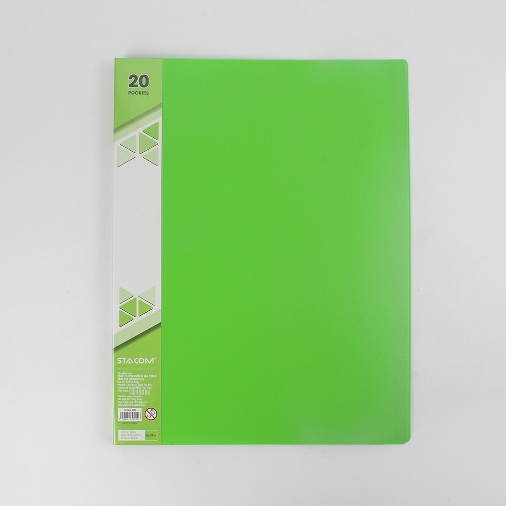 ( 5 Cái ) Cặp File Bìa Lá Stacom 20/40/60 Trang