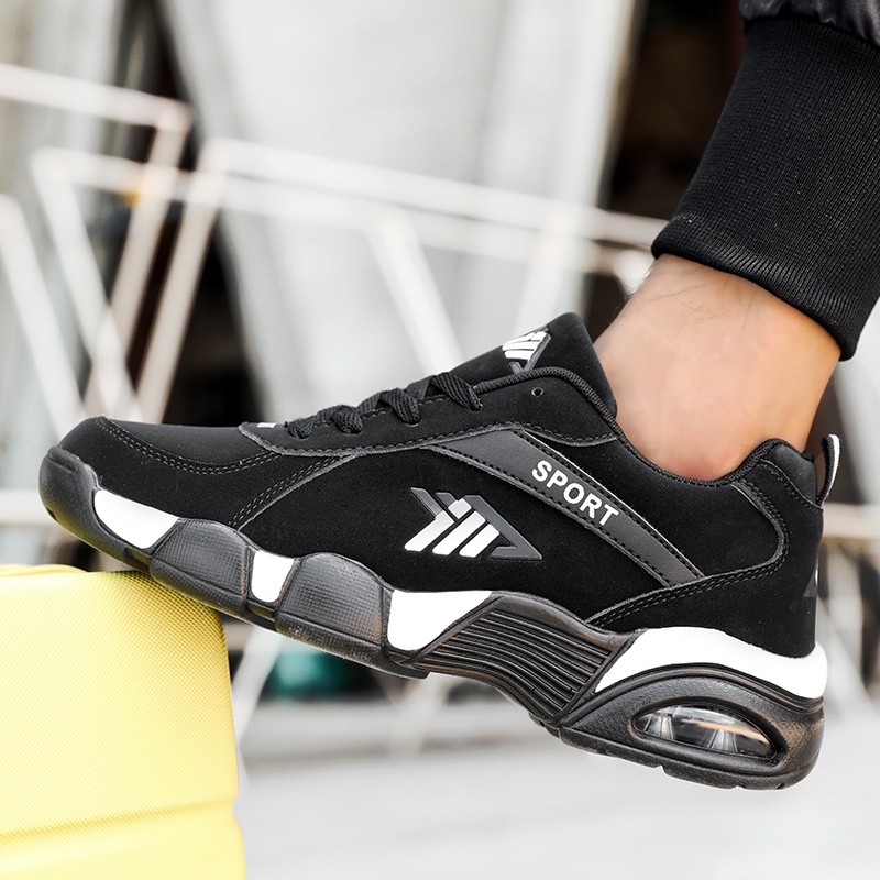 Giày Thể Thao Cổ Thấp Có Đệm Khí Chống Trượt Thời Trang Cho Nam Size 38-45