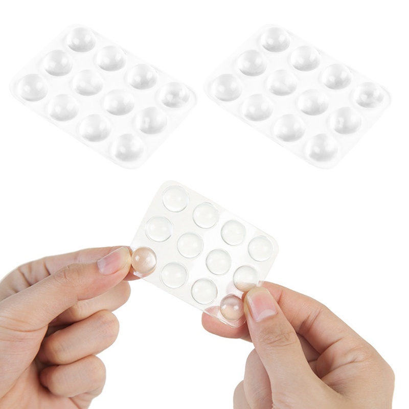 Set 24 miếng đệm silicon trong suốt chống trượt giảm sốc tiện dụng