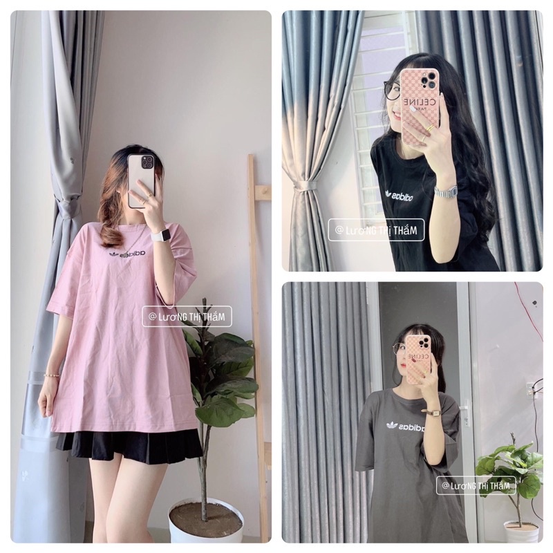 Áo thun in chữ Da.s - Áo thun tay lỡ áng rộng Unisex 38-65kg