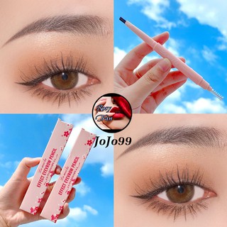 Chì Kẻ Mày Hàn Quốc Vỏ Hồng 2 Đầu Không Thấm Nước Lâu Trôi Lameila Eyebrown Km14