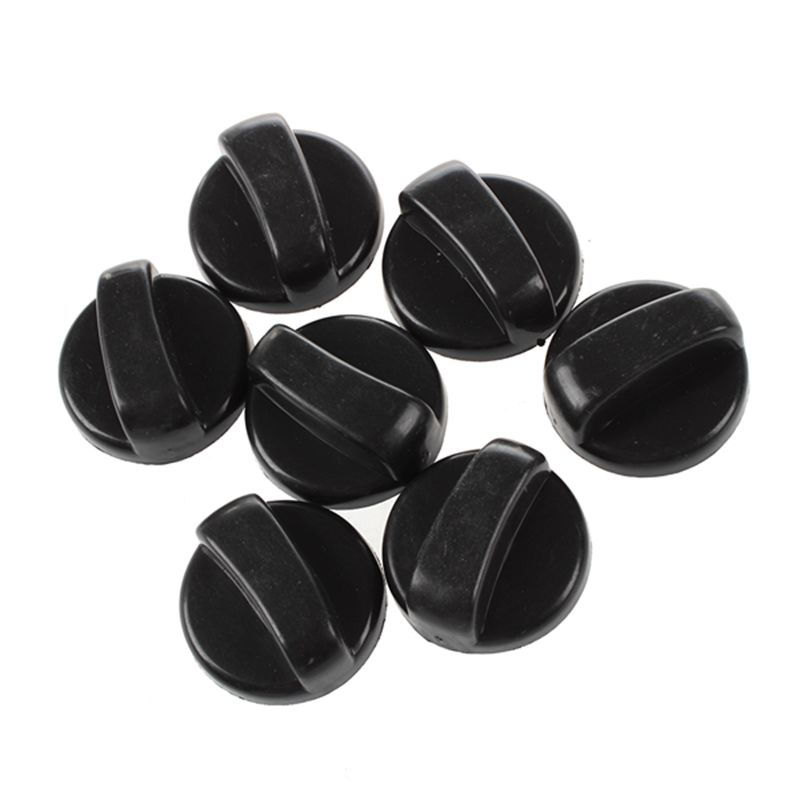 Set 7 Nút Vặn Bếp gas 8mm Màu Đen