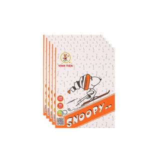 Lốc 5 Tập 200 Trang Vibook Snoopy T125O/R In Oly