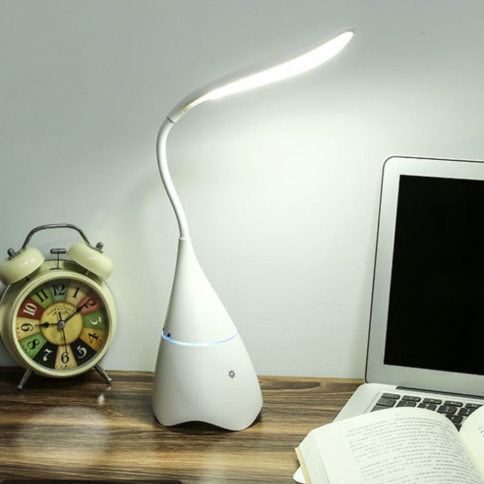 Đèn LED Sạc Để Bàn Kiêm Đèn Ngủ Cảm Ứng Sáng Cao Cấp Mức Có Loa Bluetooth Không Dây Tích Điện BT21