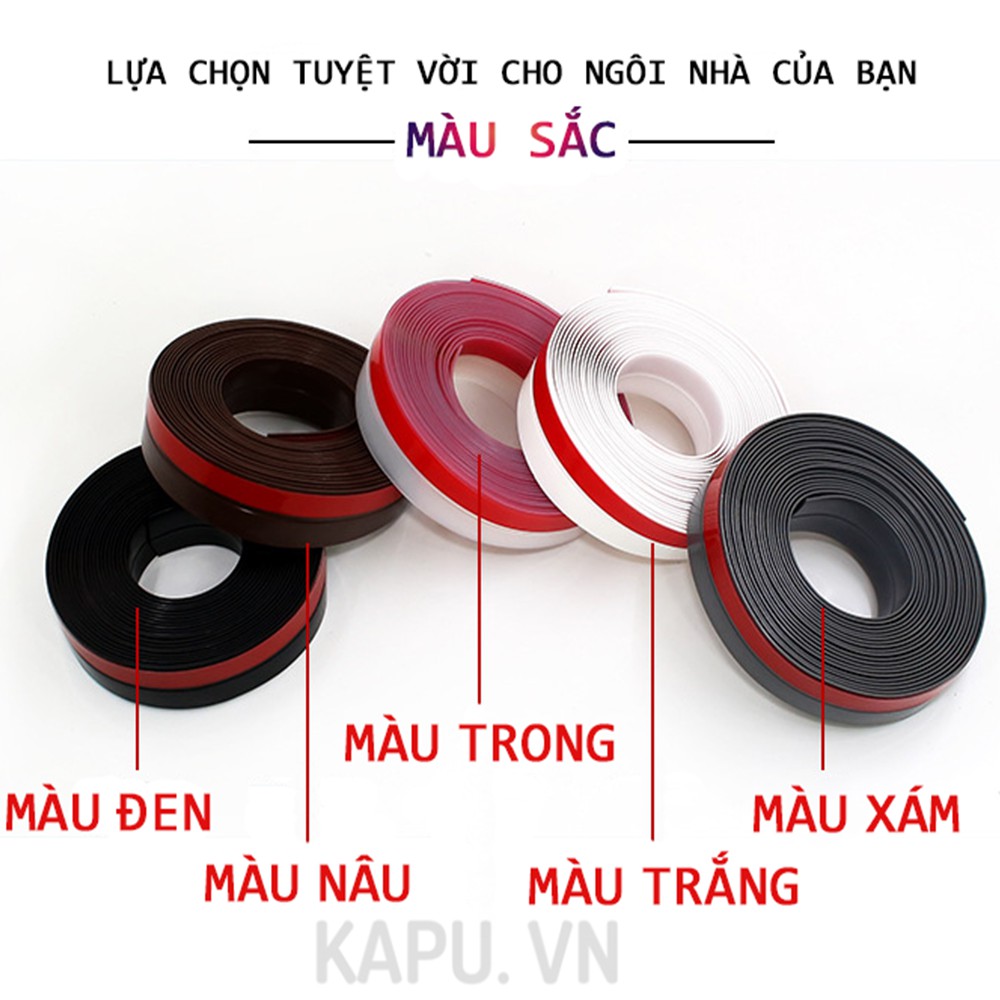 Ron chân cửa loại tốt, ron cửa Silicon chống bụi, cuộn dán cửa chống thoát nhiệt điều hòa - KAPU