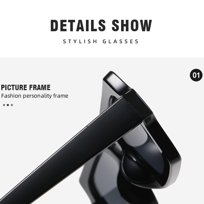 Kính thời trang hip-hop cá tính đa giác màu kẹo kính kính gọng nhỏ cổ điển