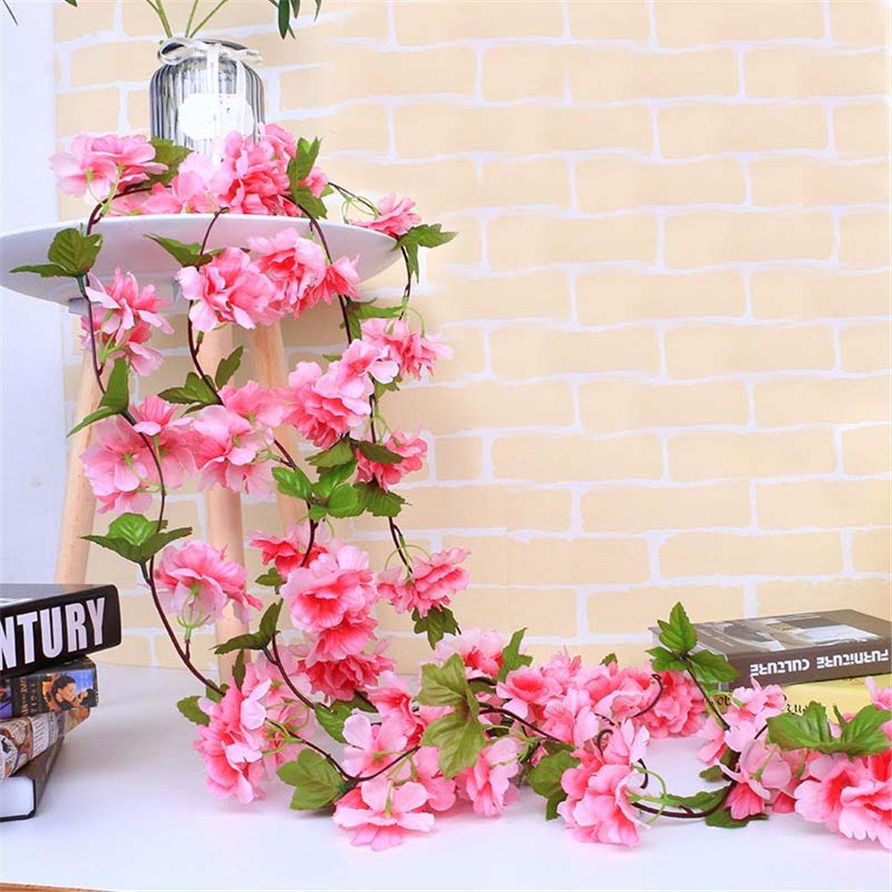 PINEVN Dây Hoa Anh Đào Giả Bằng Lụa 2.2m 7.2ft Trang Trí Đa Dụng Chất Lượng Cao