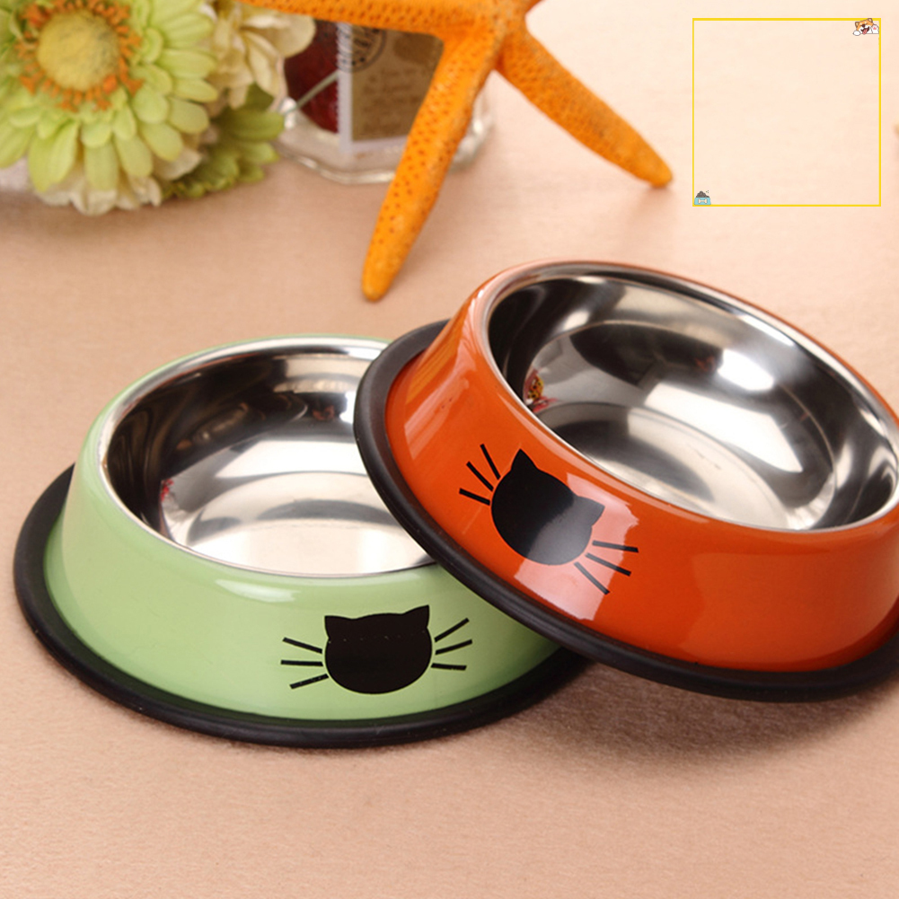 Tô Đựng Thức Ăn Cho Thú Cưng Chống Trượt Bằng Thép Không Gỉ