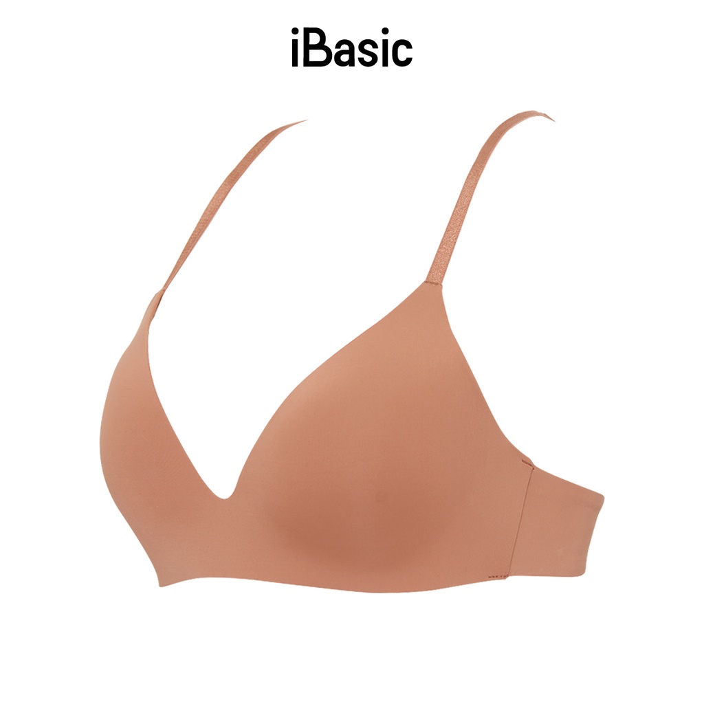 Áo ngực không gọng mút mỏng phối ren lưng iBasic BRAW142
