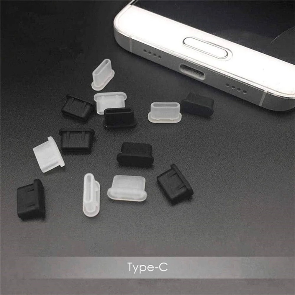 Nút bọc Silicone chống bụi cho cổng cắm USB Type-c cho Samsung Huawei màu sắc