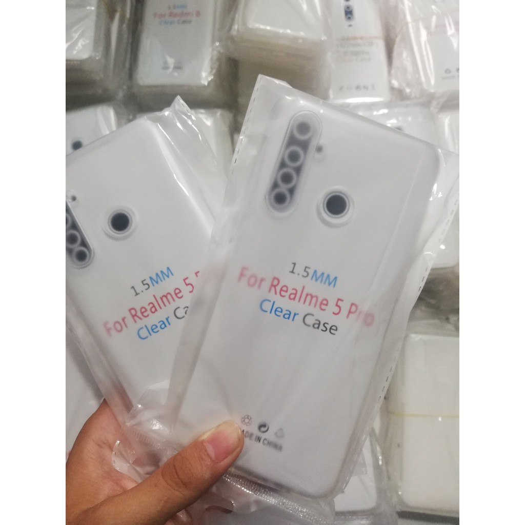 Ốp lưng Realme 5 pro/ 3Pro -Trong suốt- Dẻo- Lâu ố Vàng [Freeship50k]