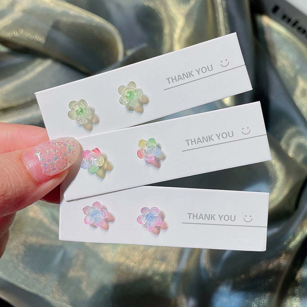 Khuyên Tai Nhựa Resin Acrylic Hình Hoa Sen Nhỏ Thời Trang Hàn Quốc Đơn Giản Cho Nữ