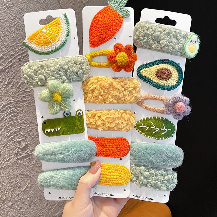 Kẹp Tóc Lông Nhung Kiểu Nhật Dễ Thương Xinh Xắn Dành Cho Nữ 2022