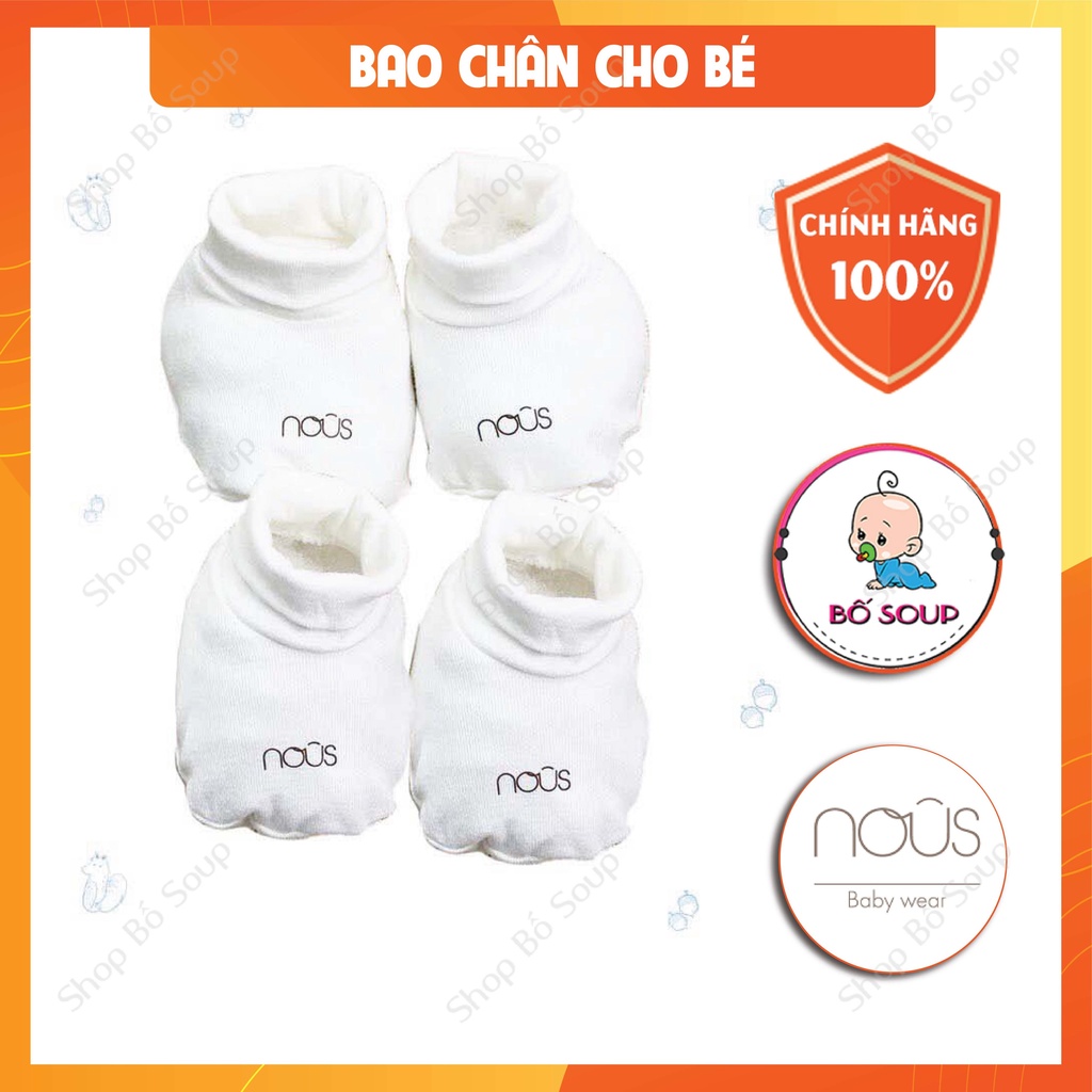 Phụ Kiện Cho Bé Sơ Sinh,Bao Tay Nous, Bao Chân Nous(Size Sơ sinh Newborn)