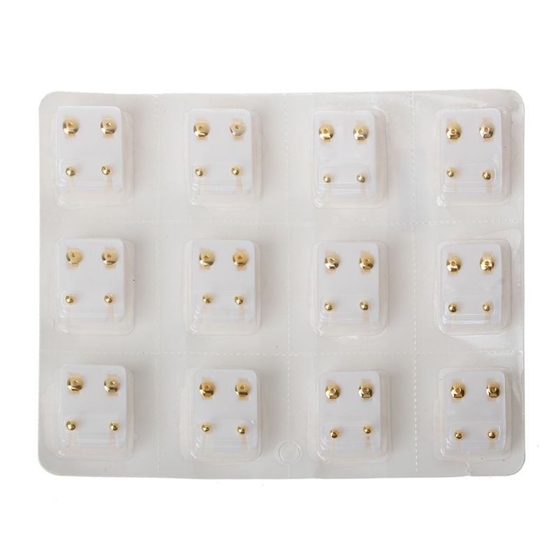 Set 12 Đôi Khuyên Tai Dùng Một Lần Không Gây Dị Ứng