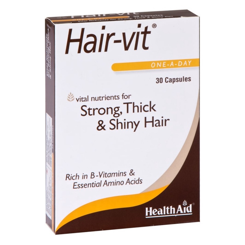 Healthaid Hair-vit – Kích thích mọc tóc nhanh, ngăn ngừa rụng tóc (lọ 30 viên)