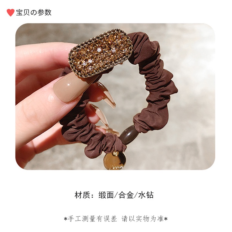 Dây Buộc Tóc Co Giãn Đính Đá Thời Trang Hàn Quốc