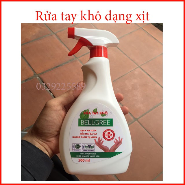 Nước Rửa Tay Khô Kháng Khuẩn Tay Nhanh Bell Gree 100-500ml