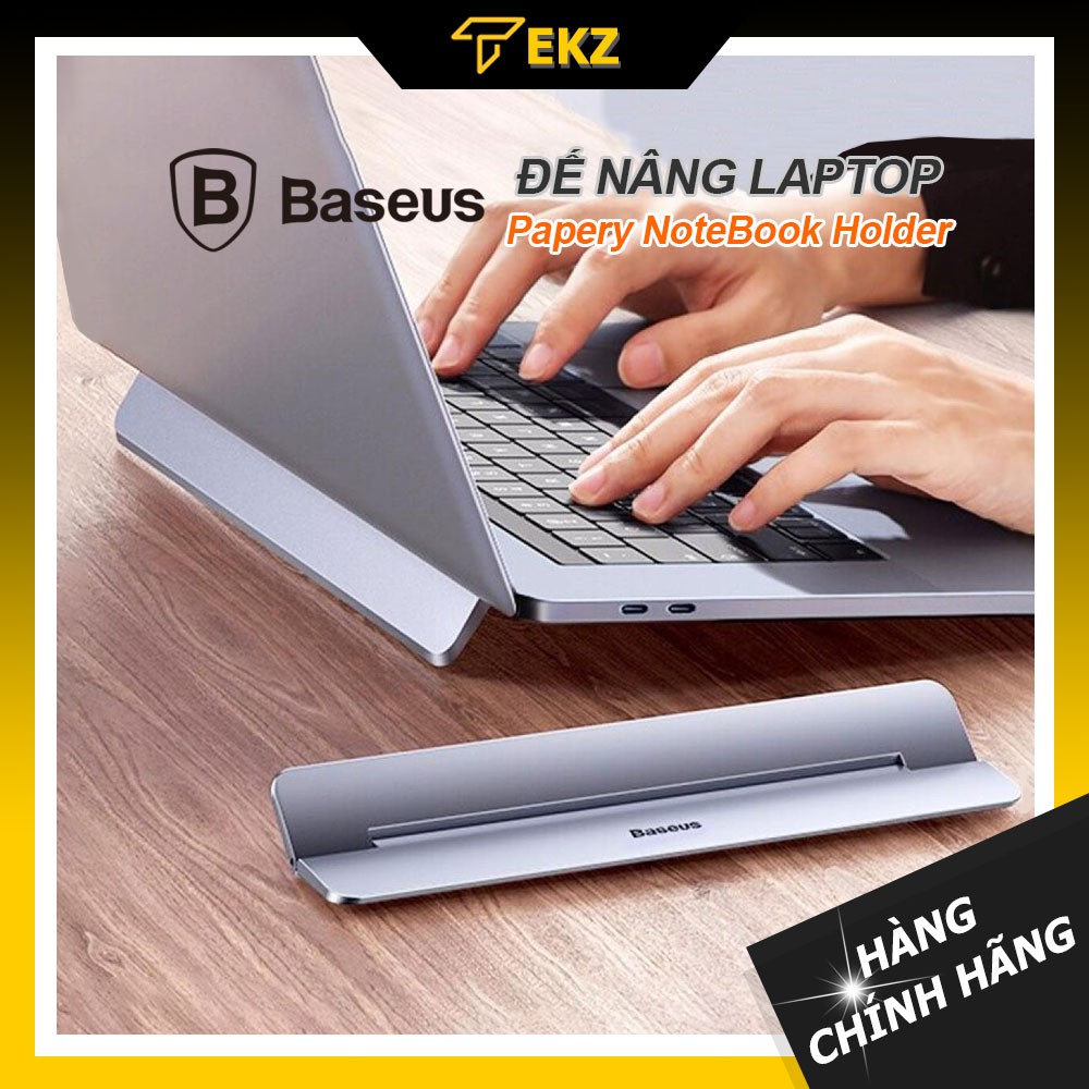 Đế Nâng Tản Nhiệt Macbook Dạng Xếp, Siêu Mỏng Baseus Papery Notebook Holder Hợp Kim Nhôm Độ Nghiêng 8°