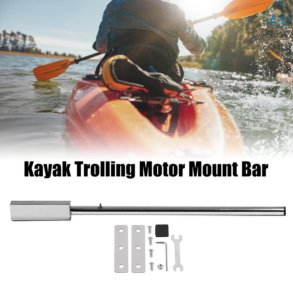 Sunny☀ 91cm Stainless Steel Kayak Trolling Motor Mount Bar with Hardware