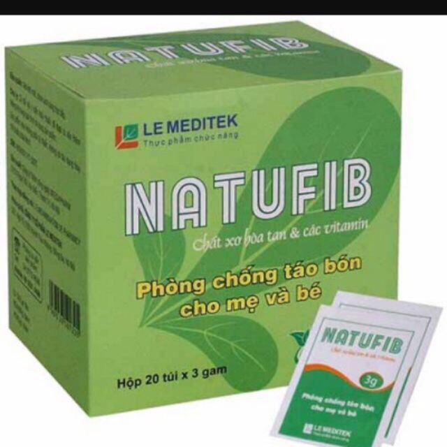 Natufib -chất sơ hoà tan trị táo bón an toàn cho trẻ sơ sinh,trẻ nhỏ,phụ nữ có thai