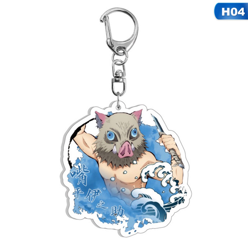 Móc khóa nhựa acrylic hình anime Demon Slayer Kimetsu no Yaiba