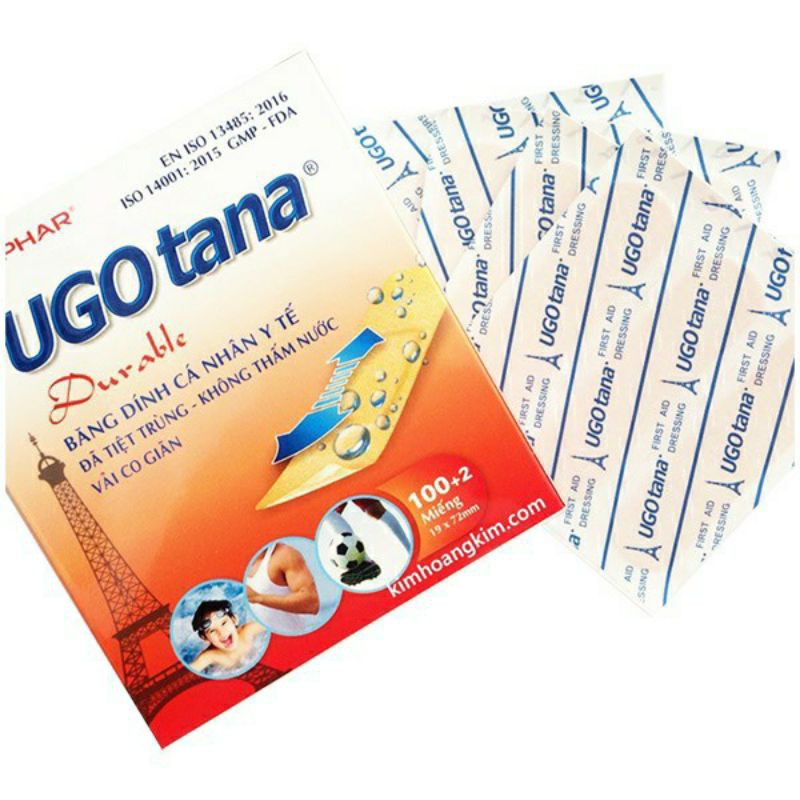 Băng Keo Cá Nhân Ugo Tana hộp 102 miếng
