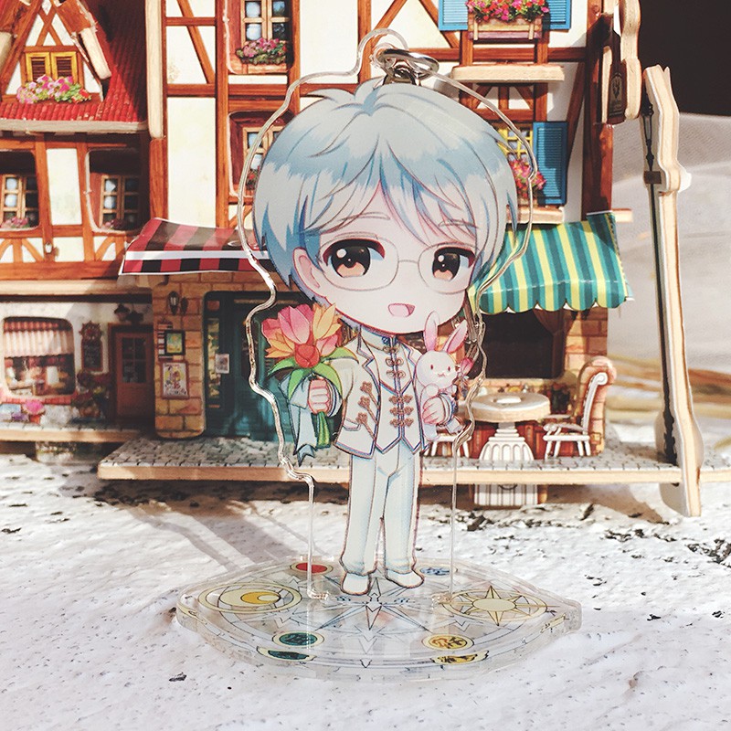 Standee kèm móc khóa mica Sakura Card Captor - Thủ lĩnh thẻ bài - Yue - yukito - touya - Tomoya - Sakura - Syaoran