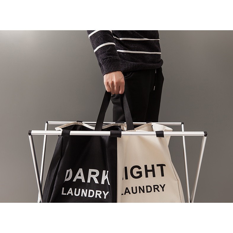 Giỏ đựng đồ giặt nhiều ngăn bằng vải chống thấm COZY HomeDecor | BigBuy360 - bigbuy360.vn