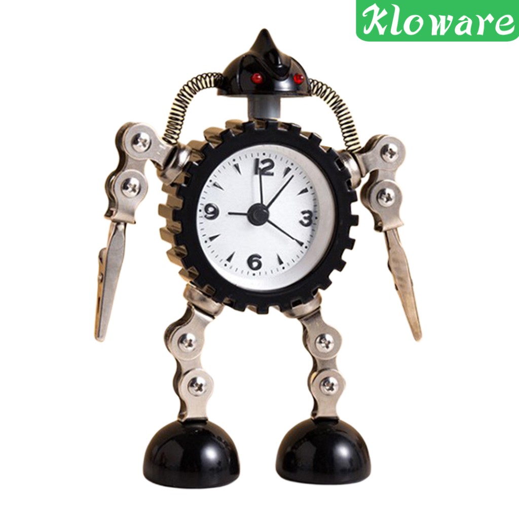 [Kloware] Đồng Hồ Báo Thức Để Bàn Không Gây Tiếng Ồn Hình Robot
