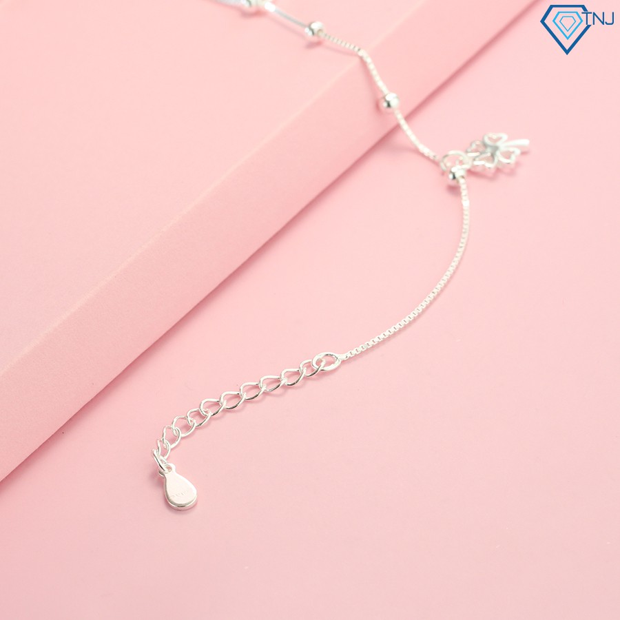 Lắc chân bạc nữ đẹp họa tiết hình cỏ 4 lá LCN0054 - Trang Sức TNJ | BigBuy360 - bigbuy360.vn