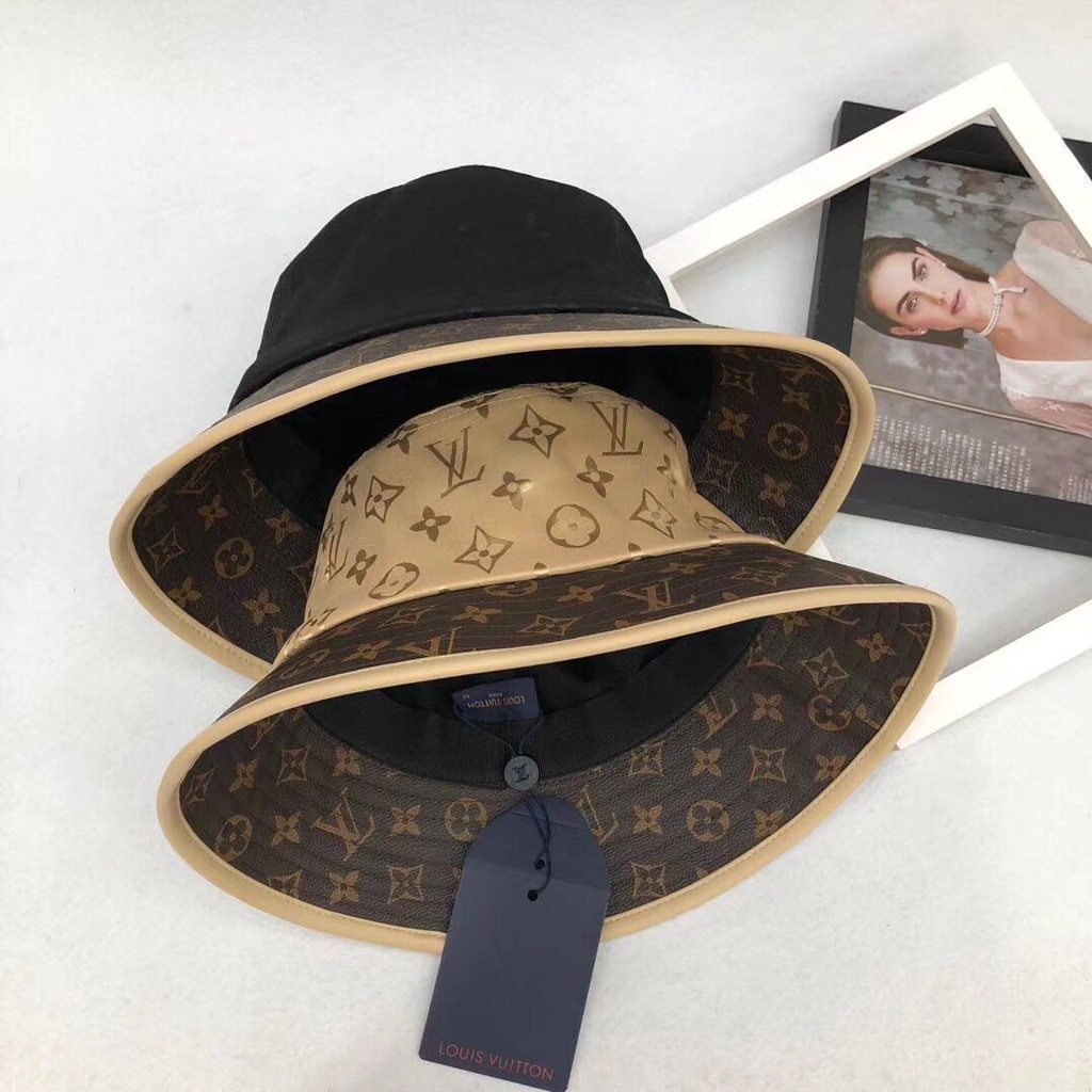Mũ Bucket Lv Chống Nắng In Chữ Thời Trang Thu Đông Cho Nam Và Nữ