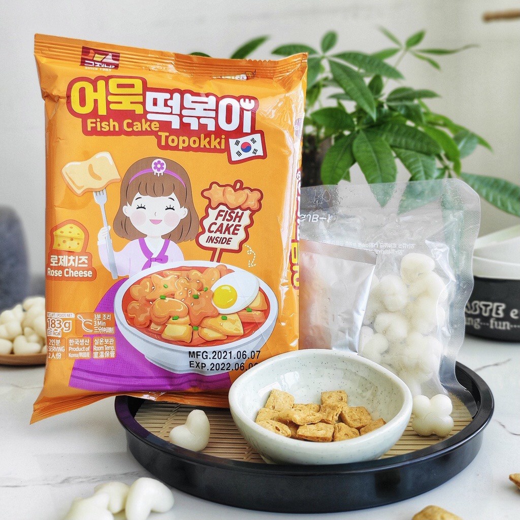 (3 vị) Gói Bánh Gạo Topokki Hoa Sao Tim Nhập Khẩu Hàn Quốc Đậm Đà các sốt (dầu mè, cay ngọt, phô mai) | BigBuy360 - bigbuy360.vn