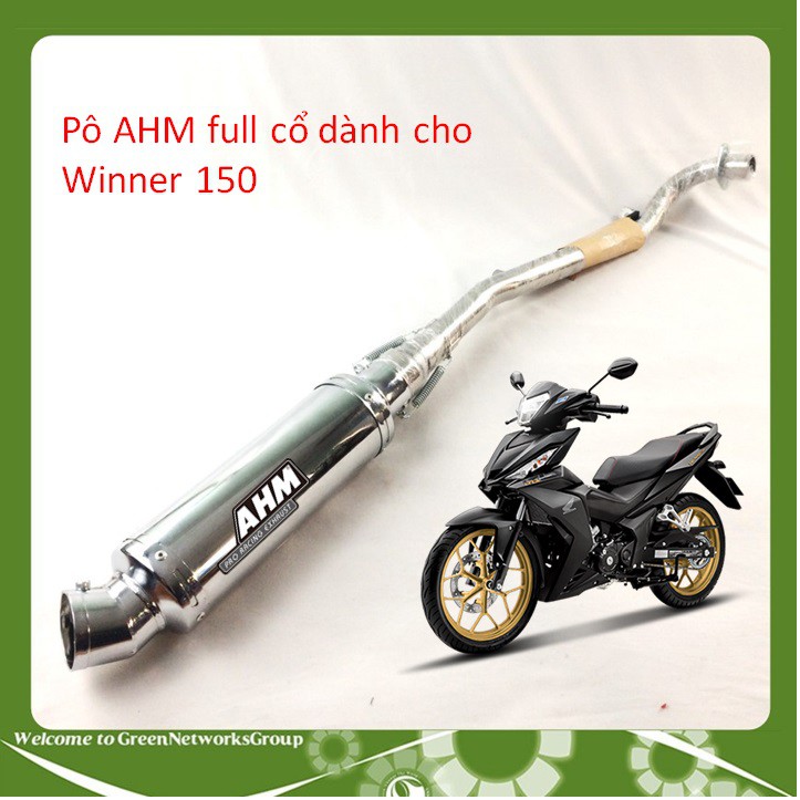 Pô xe máy AHM SPARK UMA full cổ pô nhiều loại xe Winner Exciter Dream Wave SI JU