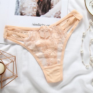Quần Lót Nữ Ren Lọt Khe Sexy Chun Hông Gợi Cảm Ôm Dáng Tạo Đường Cong Quyến Rũ C34