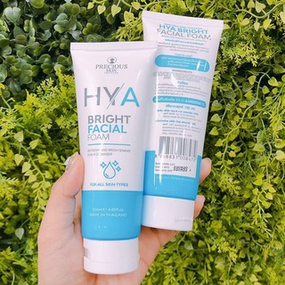 Sữa rửa mặt sáng da hya bright facial foam thái lan 120ml