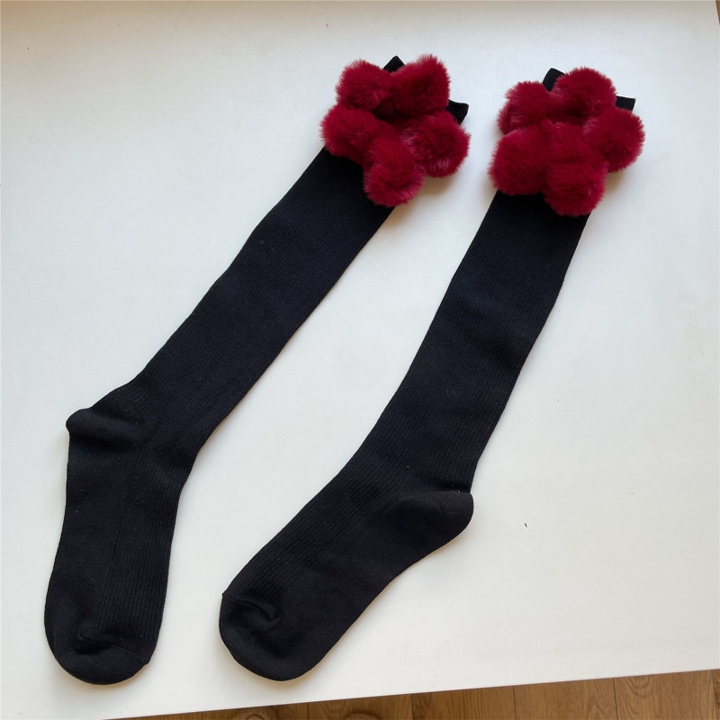 Tất Nhung 3D Phong Cách Lolita Vintage Cho Nữ