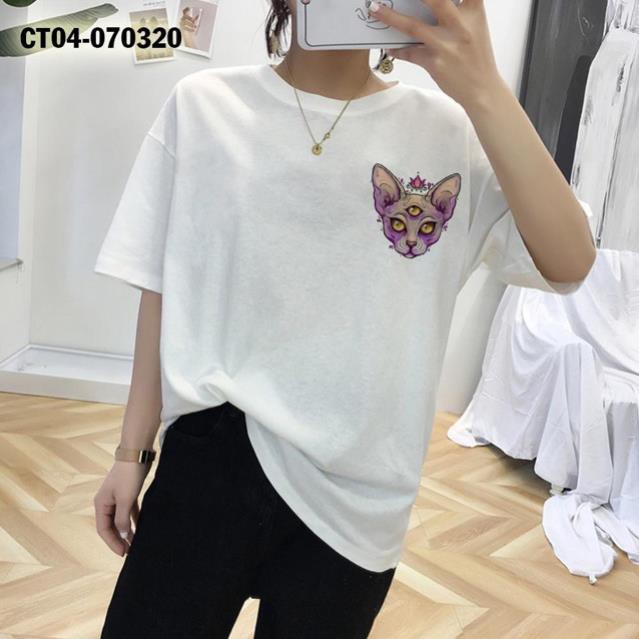 SALE- Áo Thun Unisex Mèo 3 Mắt Yêu Tinh CT04-070320 - áo HOT