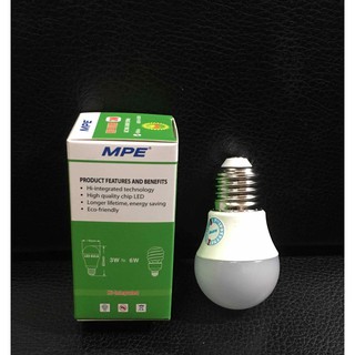 Bóng led bulb 3W cao cấp MPE ( tiêu chuẩn Châu Âu )